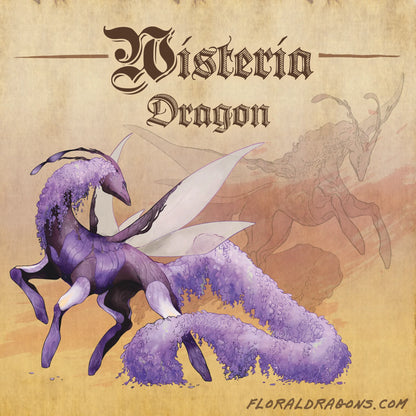 Floral Dragons - Wisteria